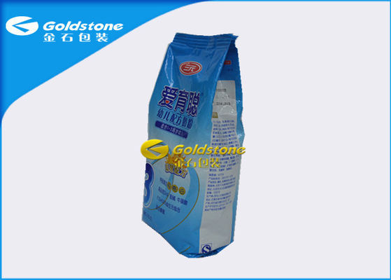 Gıda Sınıfı Stand Up Toz Paketleme Torbaları Peyniraltı suyu Proteini / Süt Tozu Dörtlü Seal